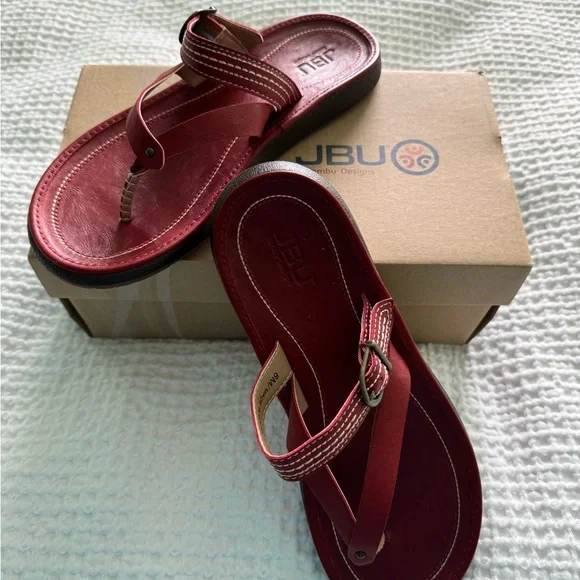 JBU Jambu Designs Womens Red Sandals Size 8 NWOT with Original Box - Picture 7 of 7